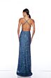 Alyce Paris 88002 Sequin Spaghetti Strap High Slit Dress