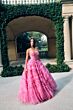 Alyce Paris 61981 Ruffle Skirt Strapless Corset Top Dress