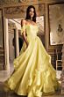 Alyce Paris 62014 Removable Floral Strap Corset Bodice Dress