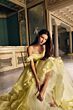 Alyce Paris 62014 Removable Floral Strap Corset Bodice Dress