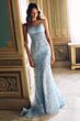 Alyce Paris 62017 Front Bow Spaghetti Strap Beaded Dress