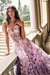 Alyce Paris 62028 Corset Bodice Ruffle Hem Dress