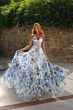 Alyce Paris 62028 Corset Bodice Ruffle Hem Dress