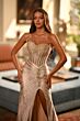 Alyce Paris 62142 High Slit Sweetheart Neck Dress