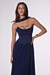 Amoris T741 Scoop Neck A-Line Chiffon Skirt Bridesmaid Dress