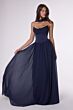 Amoris T741 Scoop Neck A-Line Chiffon Skirt Bridesmaid Dress