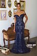 Amoris by LaDivine T613 Off The Shoulder Floral Bridesmaid Dress
