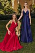 Amoris by LaDivine T714 Full Skirt Cowl Neckline Bridesmaid Dress