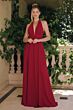 Amoris by LaDivine T715 Plunging Halter Backless Bridesmaid Dress