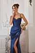 Amoris by LaDivine T815 Slit Skirt Lace Up Bridesmaid Dress