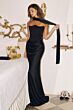 Amoris by LaDivine T816 Neck Scarf Lace Up Bridesmaid Dress