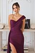 Amoris by LaDivine T817 High Slit One Shoulder Bridesmaid Dress