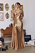 Amoris by LaDivine T817 High Slit One Shoulder Bridesmaid Dress