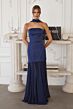 Amoris by LaDivine T825 Neria Strapless with Neck Scarf Dress