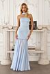 Amoris by LaDivine T825 Neria Strapless with Neck Scarf Dress