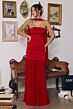 Amoris by LaDivine T825 Neria Strapless with Neck Scarf Dress