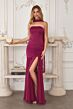 Amoris by LaDivine T825 Neria Strapless with Neck Scarf Dress