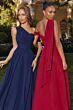 Amoris by LaDivine T716 Ada Asymmetrical Neckline Chiffon Dress