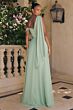 Amoris by LaDivine T716 Ada Asymmetrical Neckline Chiffon Dress