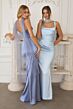 Amoris by LaDivine T729 Addison Square Neckline Drape Dress