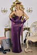 Amoris by LaDivine T729 Addison Square Neckline Drape Dress