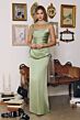 Amoris by LaDivine T729 Addison Square Neckline Drape Dress