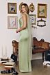 Amoris by LaDivine T729 Addison Square Neckline Drape Dress