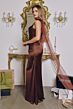 Amoris by LaDivine T729 Addison Square Neckline Drape Dress
