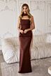 Amoris by LaDivine T729 Addison Square Neckline Drape Dress