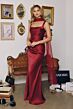 Amoris by LaDivine T729 Addison Square Neckline Drape Dress