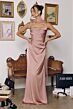 Amoris by LaDivine T729 Addison Square Neckline Drape Dress