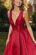 Amoris by LaDivine T814 Helena V-Neckline with Pocket Dress