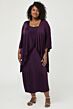 Amoris by LaDivine T9000 She's Timeless Scoop Neckline Midi Dress