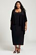 Amoris by LaDivine T9000 She's Timeless Scoop Neckline Midi Dress