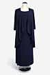 Amoris by LaDivine T9000 She's Timeless Scoop Neckline Midi Dress