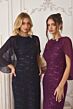 Amoris by LaDivine T906 Ophelia Asymmetric Cape Sleeve Sequin Lace Dress