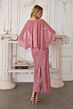 Amoris by LaDivine T906 Ophelia Asymmetric Cape Sleeve Sequin Lace Dress