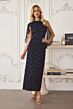 Amoris by LaDivine T906 Ophelia Asymmetric Cape Sleeve Sequin Lace Dress