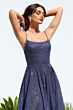 Amoris by LaDivine T213 Scoop Neck A-Line Glitter Dress