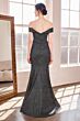 Amoris by LaDivine T602 Sweetheart Neck Glitter Off-The-Shoulder Dress