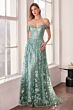 Amoris by LaDivine T607 Off The Shoulder Glitter A-Line Dress
