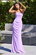 Amoris by LaDivine T702 Strapless Cowl Neck Drape Chiffon Dress