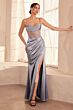 Amoris by LaDivine T812 Sheer Bodice Spaghetti Strap Dress