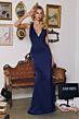 Amoris by LaDivine T720 Lia Ruched Bodice Halter Neckline Dress