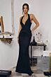 Amoris by LaDivine T720 Lia Ruched Bodice Halter Neckline Dress