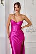 Amoris by LaDivine T723 Miya Slit Skirt Strapless Dress