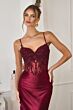 Amoris by LaDivine T819 Gaia Beaded Corset Bodice Brush Train Dress