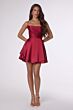 Amoris T616 Satin A-Line Spaghetti Strap Dress