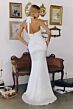 Amoris T720W Lia Ruched Bodice Plunging Halter Neckline Wedding Dress