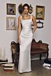 Amoris T729W Addison Square Neckline Lace-Up Wedding Dress